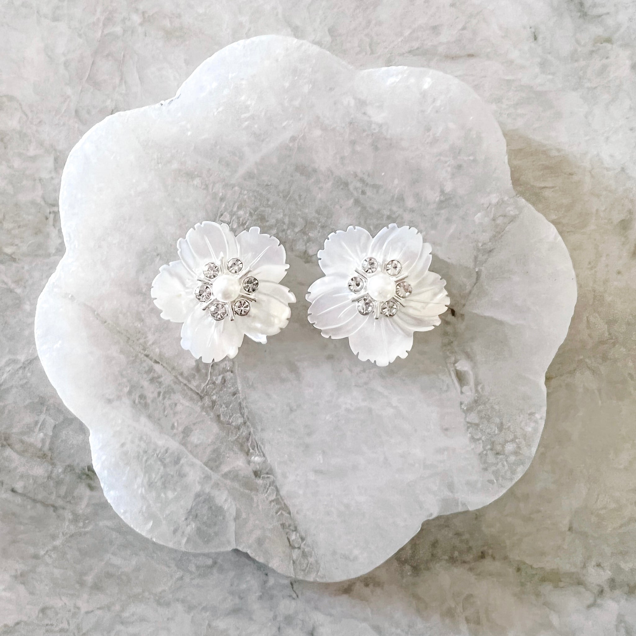 Large Peony Studs